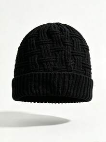 1/2/3 Pcs Pack Solid Color Simple Knitted Beanie Hat For Men, Suitable For Daily Wear Casual - Multicolor - View 3