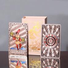 1pc Authentic Rider-Waite Gold Foil PET Tarot Cards Full Set, Colorful Printed Tarot Card Table Game Cards - Multicolor - View 23