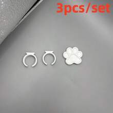 1 Set Mini Cat Paw Palette (1 Cat Paw Palette And 2 Different Size Rings) - Creative Painting Palette, Perfect For Model Painting Enthusiasts And Artists, Convenient For Indoor And Outdoor Use - A - View 10