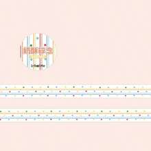 1pc Glitter Basic Salt-Style Planner Washi Tape, Salt-Stained Galaxy Paper Airplane & Bow Collage Material For Girls - Round - View 13