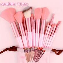 1 Set Professional Makeup Brush Set Including Eyeshadow Brush, Eyebrow Brush, Foundation Brush, Powder Brush, Blush Brush, Concealer Brush, Highlighter Brush, Ultra Soft Premium Synthetic Bristles Suitable For Daily Facial Makeup - Pink - View 12