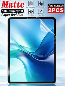 2Pcs Matte Paper Like Film Tablet Screen Protector, Anti Glare Anti Fingerprint Scratch Resistant Soft Writing Drawing Film, Compatible With IPad Air Pro 11 Inch 13 Inch 5th 6th 7th 8th 9th 10th 11th Gen 2024 2025/Compatible With Samsung Galaxy Tab S7 S8 S9 S10 FE Plus A9+ 12.4", Compatible With Xiaomi/Compatible With Huawei Matepad/Honor Pad - Matte - View 12