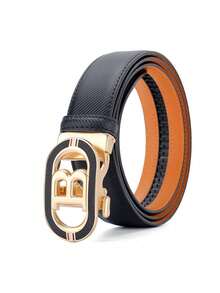 1pc Men's Automatic Buckle Waistband 2025 New Business Metal Buckle Waistband - Multicolor - View 8