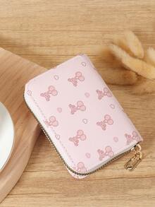The New Bow Print Is Easy To Carry Around With Multiple Card Holders And Card Storage, Making It Very Suitable For Outdoor Use - Pink - View 3