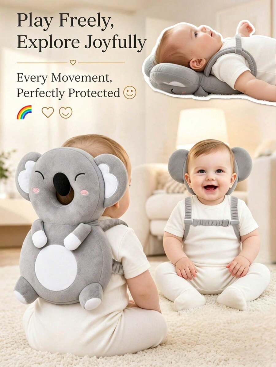 n de la cabeza a su bebé.Perfecta para usar durante las etapas de gateo y caminata del bebé, una opción ideal durante la Navidad.Almohada de protección para la cabeza del bebé, grande - Koala de segunda generación mejorado - Ver 1