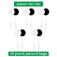 TENS Machine Electrodes, Premium Reusable Self-Adhesive Electrode Pads, Suitable For TENS EMS Muscle Stimulation, Compatible With TENS Machine, 2.0mm Pin Connector Lead Pads - Multicolor - View 24