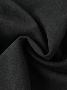 Women's Solid Color Casual Versatile Daily Wear Flare Leg Pants - Black - View 8