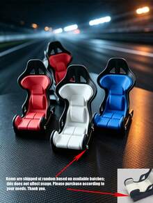 1pc Racing Seat Shaped Phone Holder, Desk Phone Stand, Gaming, Video Watching And Desktop Universal Smartphone Stand, Decorative Desktop Phone Holder, Home Decor, Suitable For Desk, Bedside Table, Shelf, Home Office Decoration, Christmas, Thanksgiving, New Year Holiday Gift Essential, Perfect Gift - Multicolor - View 3
