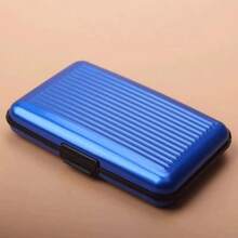 RFID Blocking Aluminum Alloy Card Holder, Slim Pop Up Anti-Theft Credit Card Wallet Hard Case For ID Cards - Multicolor - View 9