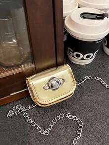 This Stylish And Simple Mini Crossbody Bag Features A Unique And Versatile Design, Making It Suitable For Teenagers. - Multicolor - View 3