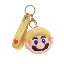 Hasbro Cute Cartoon Mario Small Coin Purse Keychain Accessory Plush Doll Pendant Wholesale Key Ring Small Gift - Multicolor - View 5