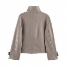 Women's Solid Color Casual Versatile Daily Long Sleeve Jacket - Camel - View 8