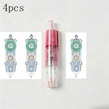 4pcs Multi-Purpose Pen-Shaped Double-Sided Tape Dispenser With Replaceable Refills, Suitable For Office, Ticket Pasting, School Supplies, Scrapbooking - 4pcs - View 7