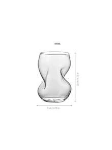 Creative Twisted Spiral Matcha Coffee Cup, High Borosilicate Glass Cup, Afternoon Tea Cup, Milk Cup, 400ml, 1pc - Clear - View 6