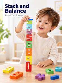 Wooden Number Puzzle Blocks, Fun Brain-Teasing Puzzle Board, Children's Early Education Math Thinking Educational Toy, Children's Math Thinking Puzzle Blocks Educational Toy, Children's Math Thinking Wooden Puzzle, Fun Number Brain-Teasing Puzzle Board - Multicolor - View 12