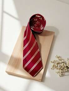 Unisex Red JK Uniform Tie, Casual Suit Set, Holiday Celebration Outfit - Multicolor - View 5