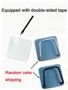 8/4/1 No-Drill Cabinet Top Storage Hooks, Kitchen Countertop Extension Rack, Cabinet Top Storage Shelf, Adhesive Back Design, Suitable For Storing Tableware On Cabinet Tops And Sharp Items In Home Corners - Multicolor - View 11