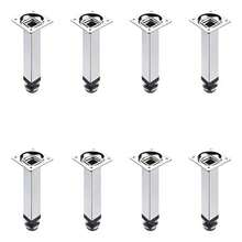 8x Pé Quadrado Para Moveis 100mm Parador Balcao Bancada Sofa - C - Visão 1