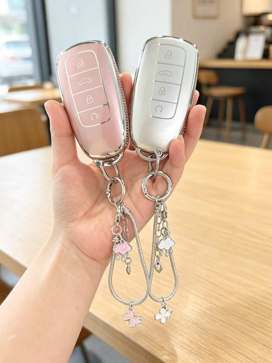 Christmas Cloud Butterfly Pendant Keychain + Key Shell Set, Suitable ...