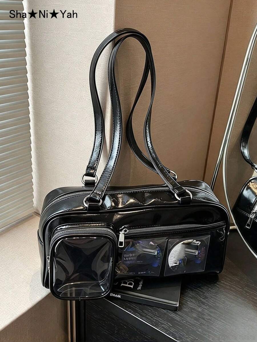 2026 New Japanese Anime JK Uniform Ita Bag, Small Capacity, Japanese Style Doll Bag, Dual-Use Shoulder & Underarm Bag, Student Campus Style (Does Not Include Any Charms, Dolls, Postcards)