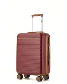 Luggage 20 Inch Cabin Carry On 24 Inch Check In 28 Inch Large Suitcase PC + ABS Hardshell Spinner Wheels Lock 3 Piece Set For Men Women Travel - Burgundy - View 13