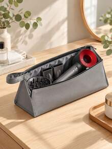 Portable Hair Dryer Storage Bag With Wrist Strap, Travel Hair Tool Zipper Pouch, Lightweight Toiletry Bag, Suitable For Curling Iron, Hair Straightener, Daily Travel Essentials - Multicolor - View 6