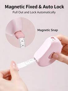 1pc Multi-Purpose Automatic Retractable Magnetic Tape Measure, Body Measurement Tape, Fitness Ruler, Soft Tape, Measure Chest Waist Hip, Fitness Measurement Chest Thigh Arm, Fitness Tape Measure, Home Circumference Ruler, Student Portable Soft Tape, Body Measurement Leg Waist Chest Tape, Measuring Ruler - Fitness Measuring Tape - View 5
