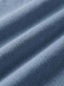 glestore Men's Retro Vintage-Style Corduroy Long-Sleeve Shirt: Stylish, Elegant, And Versatile For The Commute - Dusty Blue - View 7