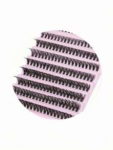 Soft Natural Curl False Eyelashes, 8-16mm Mixed Assortment, 0.07mm D Curl, Single Cluster 3D Precise Fit, Suitable For Daily Makeup, Lightweight And Portable, Applicable For Daily Life, Parties And Various Occasions - View 8