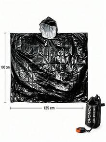 Portable Raincoat, Multi-Functional Emergency Raincoat, Survival Raincoat, Warm Raincoat, Hypothermia Prevention, Suitable For Commuting, Hiking, Traveling, Camping And Mountaineering, Essential For Rain And Snow Weather Travel - Multicolor - View 13
