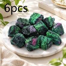 Red And Green Raw Gemstone Crystals, Suitable For Fish Tank, Aquarium, Glass Container, Vase Filler, Jewelry Making, DIY Crafts, Holiday And Birthday Gifts - Red and Green - View 9
