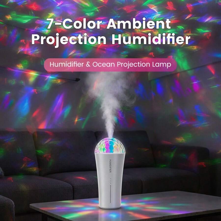 New Magic Cup Projection Humidifier, Bedroom Bedside Desktop Silent ...
