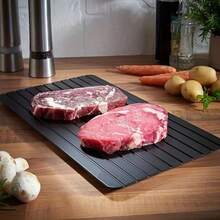 Quick Defrost Frozen Meat, Fruit And More - Defrosting Tray Kitchen Gadget - Black - View 1