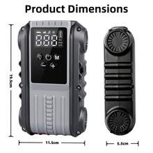 Multifunctional Emergency Jump Starter With 150PSI Air Pump, Digital Tire Inflator, Portable Car Battery Charger,LED Emergency Light & USB Charging, Car Emergency Tool.Suitable As A Holiday Gift. - Multicolor - View 11