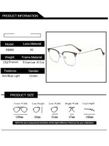 Ultralight Titanium Alloy Retro Square Frame Eyeglass Classic Style Fashion Brow Line Spectacle High Quality Popular Bussiness Spectacle - Clear - View 4