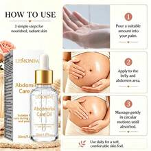 LEMONFAY Abdominal Care Oil 30ml, Gentle Botanical Belly Oil For Pregnancy And Postpartum Use, Deep Hydration, Light Texture Non Greasy, Support Healthy Abdominal Skin Elasticity Daily - Tea Flavor - View 7