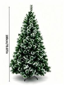 1 Artificial Christmas Tree With Dense Pine Needles And Sturdy Metal Stand – Indoor Home Holiday Decoration - Multicolor - View 12