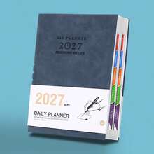 2027 Daily Planner, A5 Hardcover 365 Days One Page Per Day Plan Book With Color Tabs, Time Management Agenda Notebook For Office School Business - A5 - View 9