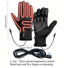 RAF USB Electric Heated Warm Gloves, Anti-Slip Waterproof For Delivery, Cycling, Fishing, Winter Warm Gloves, Electric Heated Gloves, Smart 3-Level Temperature Control, Double-Sided Heating, USB Powered, Winter Gift - View 11