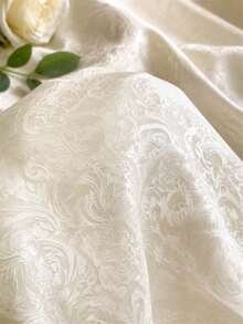 1 buah Kain Jacquard Damask Mewah Warna Aprikot Sepanjang 5 Yard, Dengan Tekstur Timbul dan Pola yang Indah, Bahan Lembut dan Bernapas, Cocok untuk Gaun, Gaun Malam Formal, Taplak Meja, Tirai, Dekorasi Rumah yang Elegan, dan Kerajinan Jahit DIY - MultiWarna - View 11