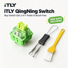 Qingning Switch Linear 5-Pin Hot Swappable Pre-Lubed 50 100Pcs With Free 2-In-1 Puller And Free Brush Kit For Gaming Office Premium Typing And DIY Build - View 10
