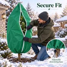 Plant Frost Protection Cover, Winter Flower Insulation Fabric Bag, Potted Plants & Fruit Trees Breathable Anti-Freeze Winter Protection Cover - Multicolor - View 7
