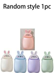 1pc Cute Rabbit Shaped Wall-Mounted Toothbrush & Toothpaste Holder - Space-Saving Bathroom Storage Rack, Multi-Color Options, Washbasin Organizer, Also Suitable For Storing Hairbrushes & Makeup Brushes, Drill-Free Wall-Mounted Storage Box, Home Bathroom Organization Essential - A - View 12