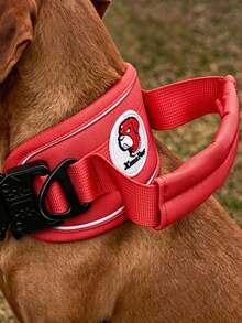 Tactical Dog Collar With Handle, Adjustable With Reflective Strip, Suitable For Medium And Large Dogs, Suitable For Walking And Training - Multicolor - View 5