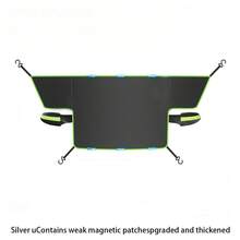 1 Set Thickened Car Windshield Snow Cover, Dual-Use Windshield Sunshade, Snow And Sun Protection, All-Weather Wind And Frost Protection, Save Morning Snow Scraping Time, Comes With Dedicated Storage Bag, Car Accessories - Snow Guard - View 9