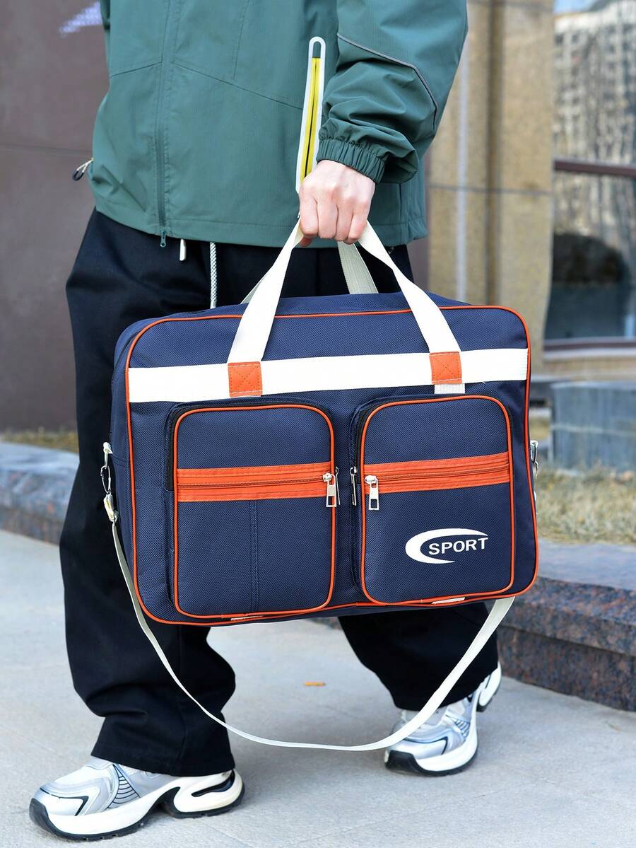 Tas Tote Pria Ringan, Tas Tangan Kapasitas Besar, Tas Laptop Multi-Kompartemen, Tas Kantor Bisnis, Tas Penyimpanan Multifungsi - MultiWarna - View 1