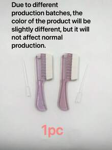 2pcs Liquid Dispensing Massage Comb - Suitable For Scalp Care Liquid, Portable Scalp Massage Comb, Smooth Application; Features Transparent Plastic And Metal Roller Ball Comb Teeth Design; Functions Include Hair Oil Delivery, Soothing Scalp Massage, Even Application Of Essence; Suitable For Daily Hair Care, Travel Styling, Salon Perming And Dyeing Repair; Crystal Comb Teeth Design, Scalp Care Hair Massage Suitable For All Hair Types And Styles - A - View 15