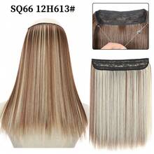 Women Invisible Fish Line Straight Hair Extensions, Adjustable Elastic Wire Synthetic Hairpiece, Matte Heat‑Resistant Fiber One Piece Hair Extensions Easy Wear For Daily Party - Multicolor - View 26