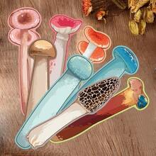 30pcs Cute Cartoon Mushroom Bookmarks, Fun Doodle Art Reading Enthusiast Book Markers, Creative Gift Cards For Students - Multicolor - View 3