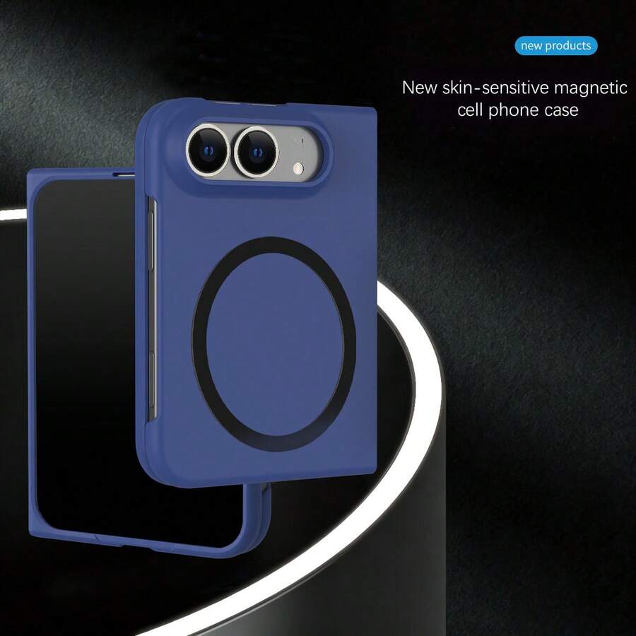 Phone Case Compatible With IPhone Duo, Compatible With Samsung ZFold8/Fold8Ultra/Fold7/Fold6/Fold5/Fold4/Fold3, Matte Skin-Feel PC Material Magnetic Phone Case, Solid Color Versatile, Unisex, Multiple Colors Available